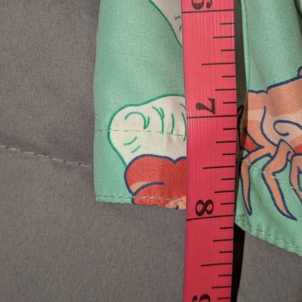 Vineyard Vines Men Large Lobster Shell Print Board Shorts Swim Trunks Mint Green